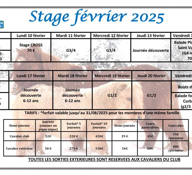 stage février 2026